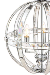 Laura Ashley Aidan 3Lt Pendant Polished Chrome and Glass
